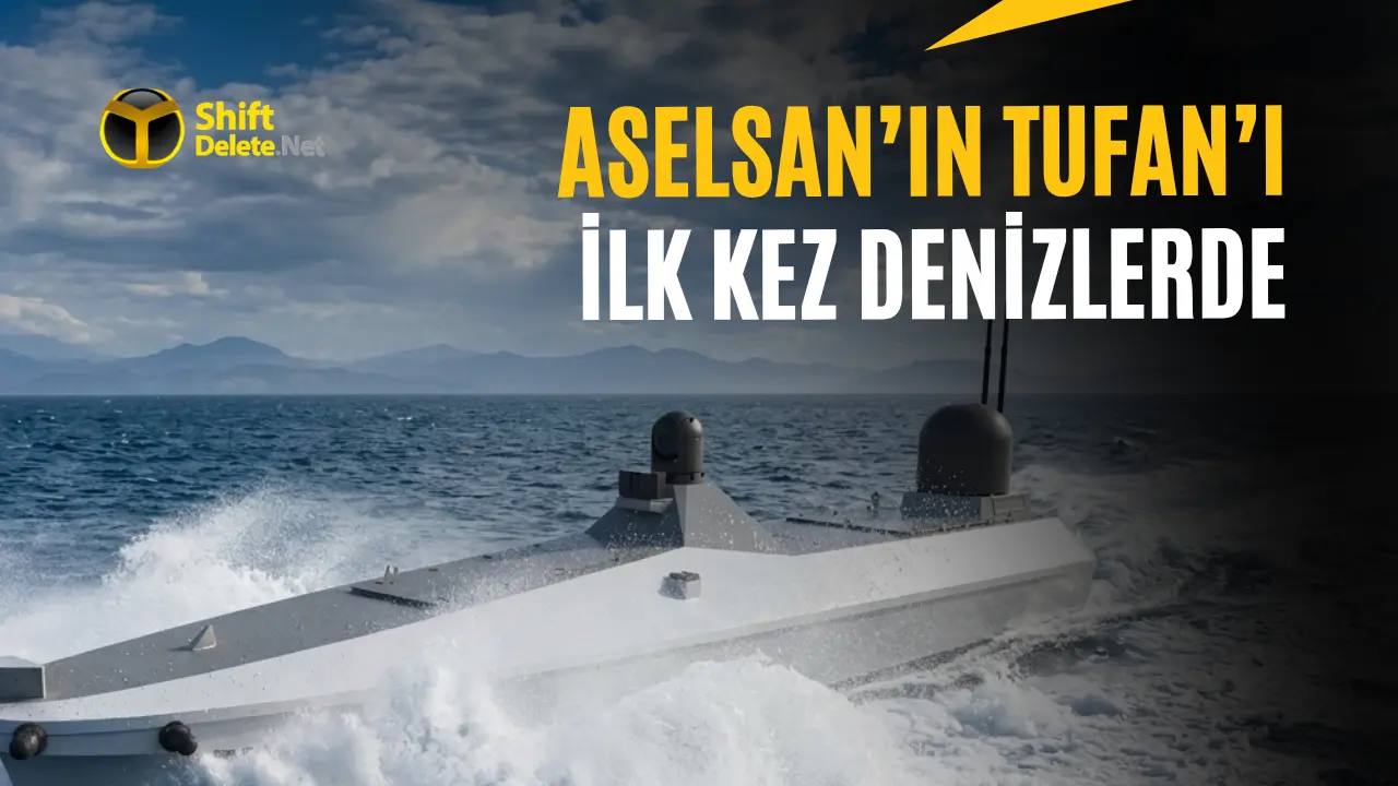 ASELSAN'in TUFAN'i ilk kez denizde