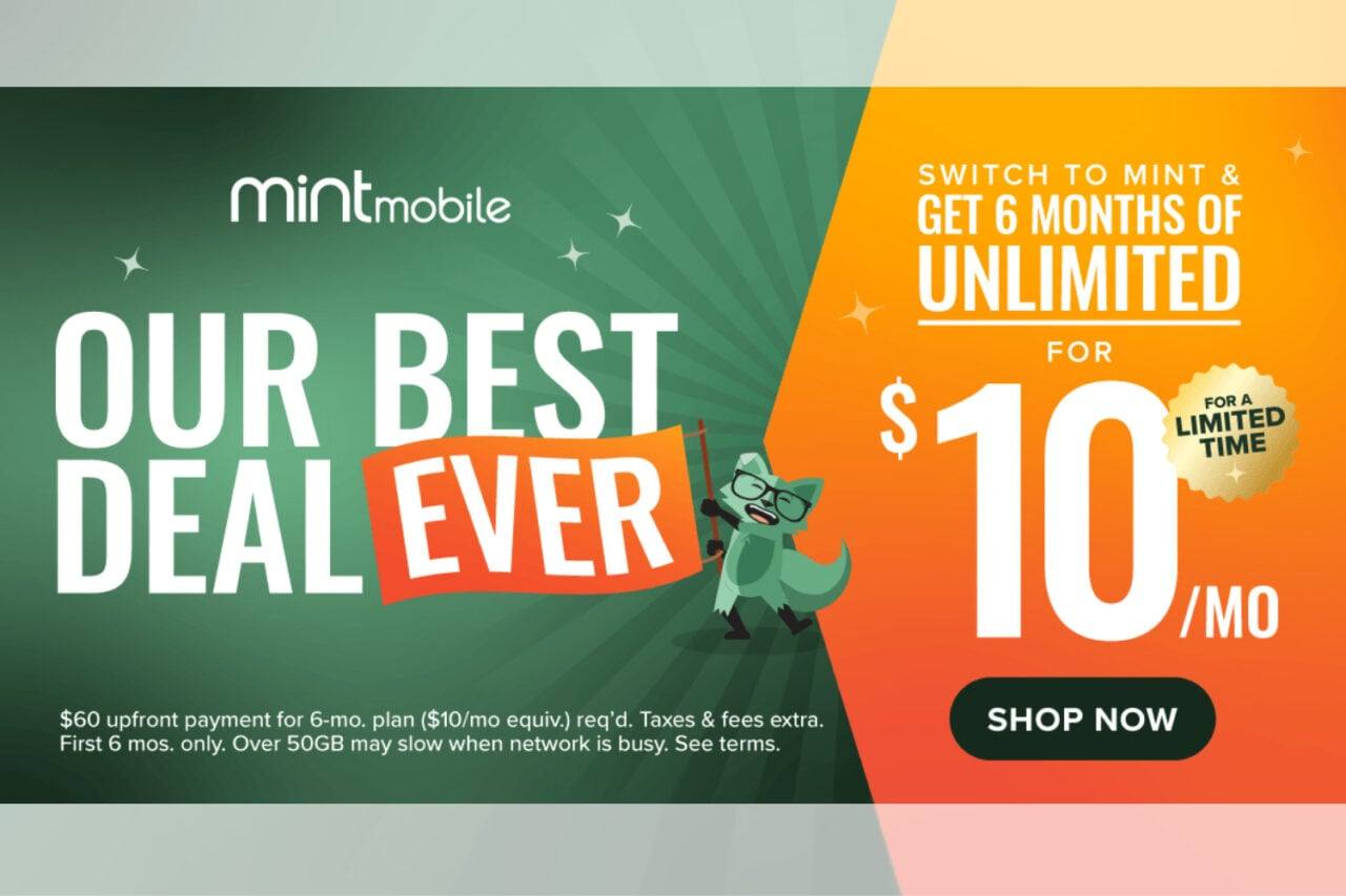 Mint Mobile 10. Yılı Şok Fiyatla Kutladı: 6 Ay Sadece 10$