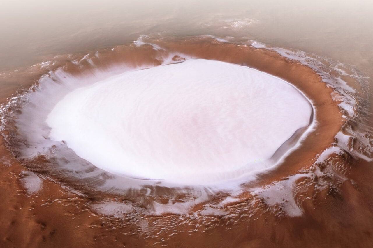 Mars'ın Kuzey Kutbu Buzu Hesaplaması Düzeltildi