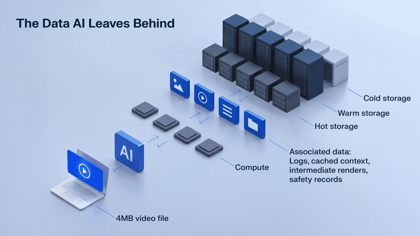 AI inference storage costs surge 130x per video clip