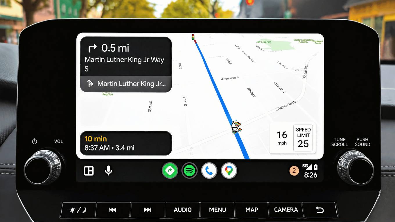 MapQuest Android Auto'da Yeniden Hayat Buluyor